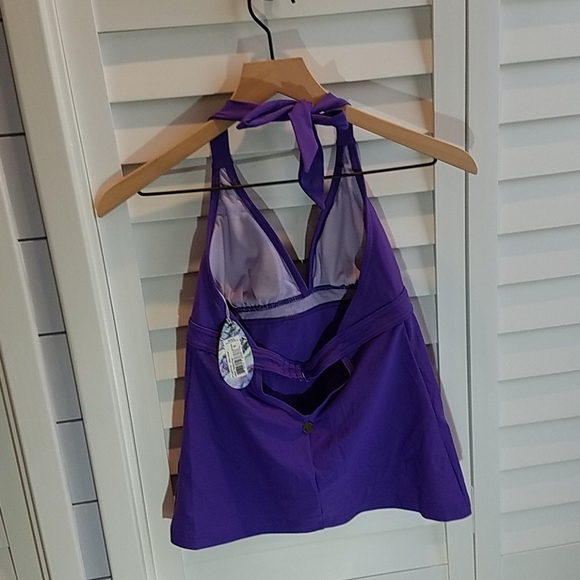 prAna Lahari Tankini Swim Top Ultra Violet - Picture 6 of 10